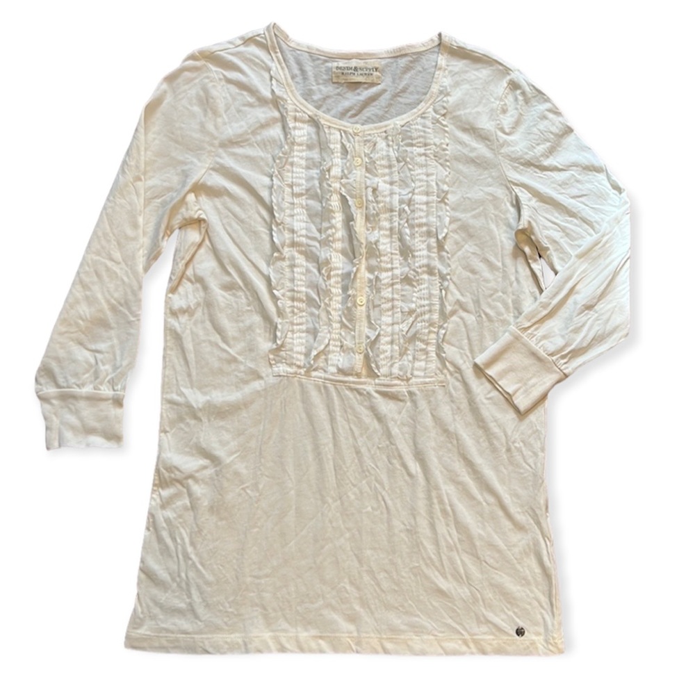 NWOT Denim & Supply Ralph Lauren Henley 3/4 Sleeve